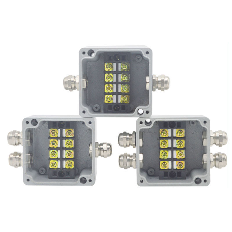 600V 35A Teminal Blocks with Sealed Die-cast Aluminum Enclosure Case Project Junction Box 86*76*57mm