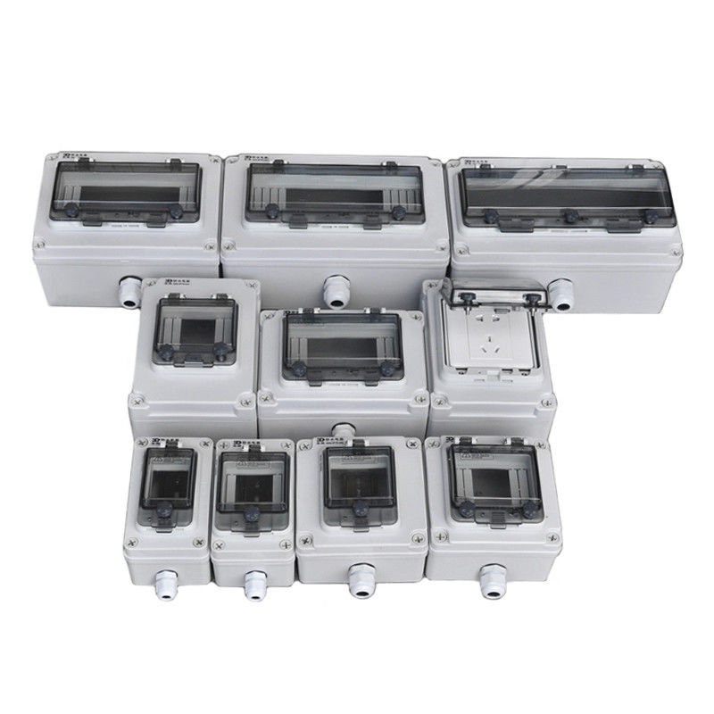 Wall Electric Enclosure Plastic Switch Circuit breaker Box IP67 Waterproof Outdoor 2 3 4 5 6 8 10 12 16 18 Way