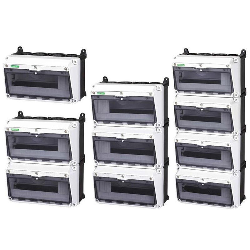 12 24 36 48 Way IP65 Waterproof Outdoor Wall Electrical Enclosure Plastic Distribution Box