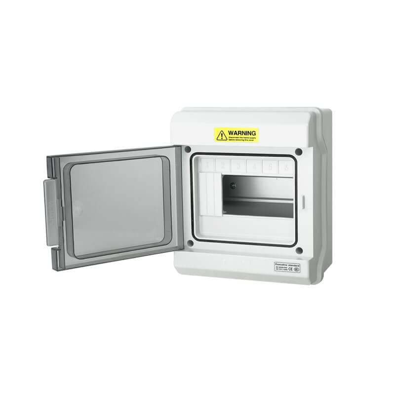 6 Way IP65 Waterproof Outdoor Electrical Circuit Breaker Enclosure Distribution Plastic Switch Box