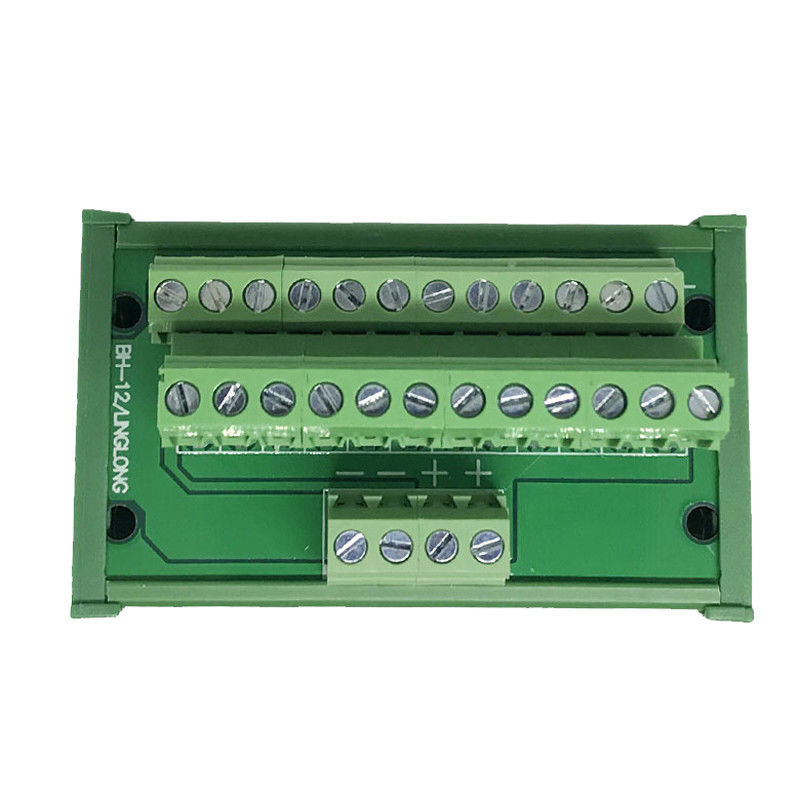 1 in 12 out Terminal Blocks Breakout Board Power Source Splitter Wiring Distribution Divider