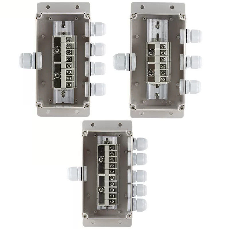 Cable Distribution Junction Box 158*90*60mm Waterproof  Wall Mount With Connectors Assembly Kit