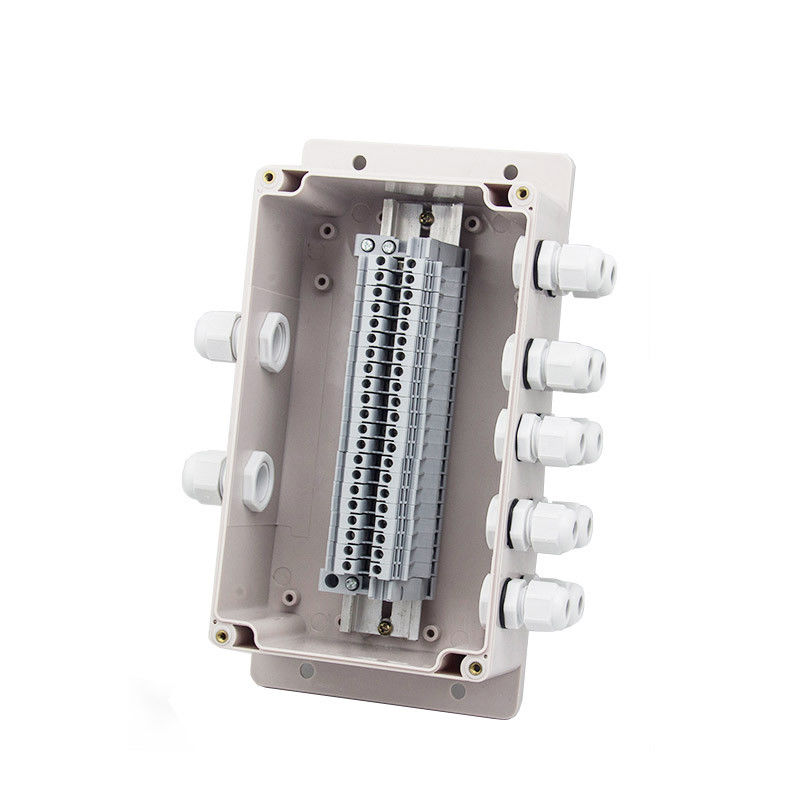Surface Mount Plastic Junction Box Project Case Waterproof UK2.5B Terminal Blocks 200*120*75mm