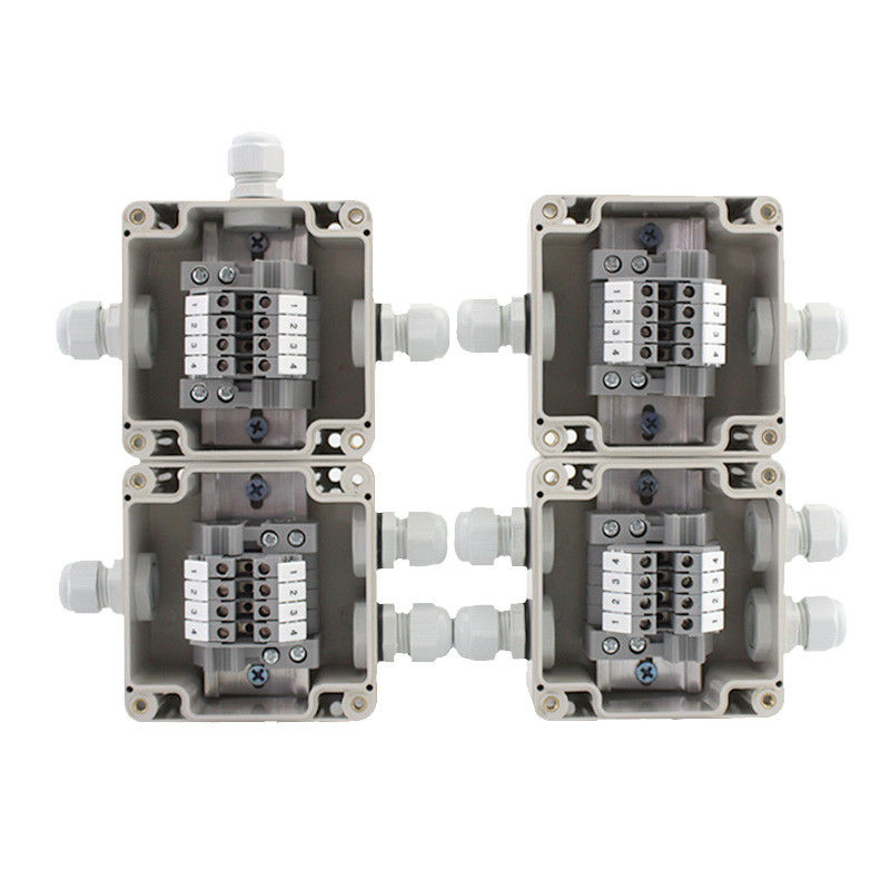 Waterproof Plastic Junction Box 83*81*56mm Electric Distribution Enclosure with Din Rail Terminals
