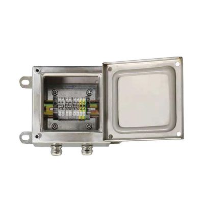 Stainless Steel Junction Box Waterproof Cable Distribution Enclsorue with UK2.5B Terminal Blocks