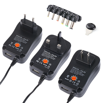 30W Power Supply Universal Adapter Adjustable AC To DC 3V/4.5V/6V/7.5V/9V/12V 1.5A Universal Charger Adapter