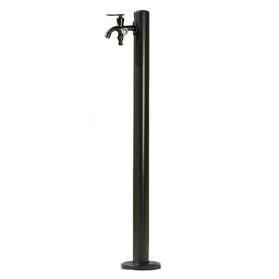 Black Stainless Steel Standpipe Outdoor Bibcock Garden Water Taps Watering Post
