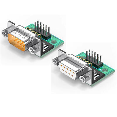 DB9 to 2.54 mm Male Pin Headers Adapter RS232 Circuit Board Converter