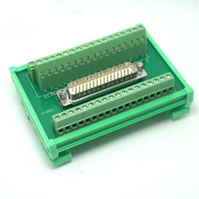 DB50 Male socket D Sub terminal block breakout board adapter cable connector DIN Rail Type