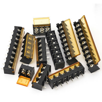 9.5mm / 0.375" Barrier Screw Terminal Blocks Side Pin Mounting